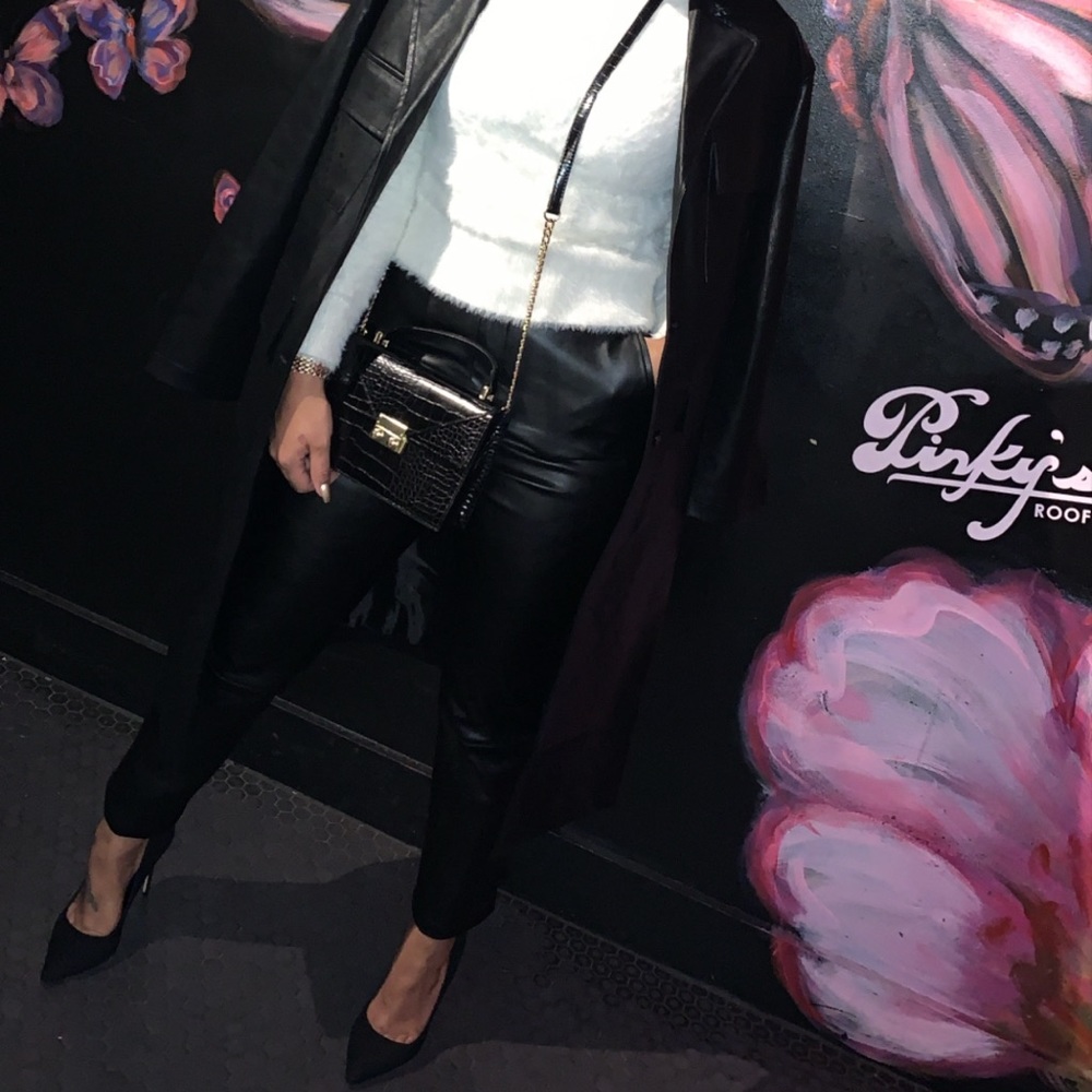 Black Leather Pants!! Express X Negin Mirsalehi Colla… Gem